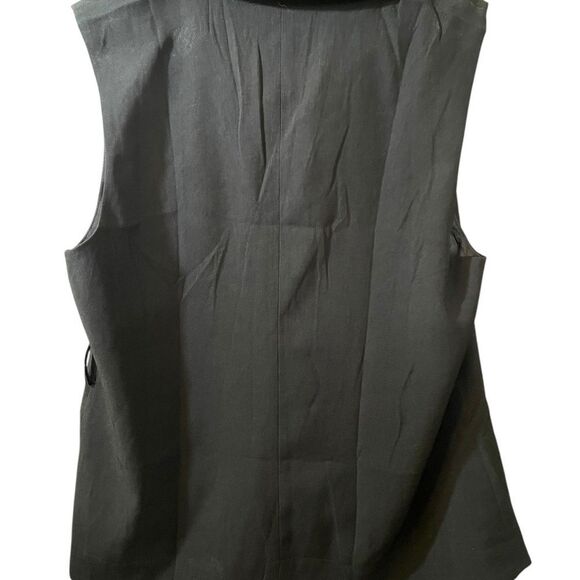 Allegra K Elegant Black Vest - Picture 4 of 5